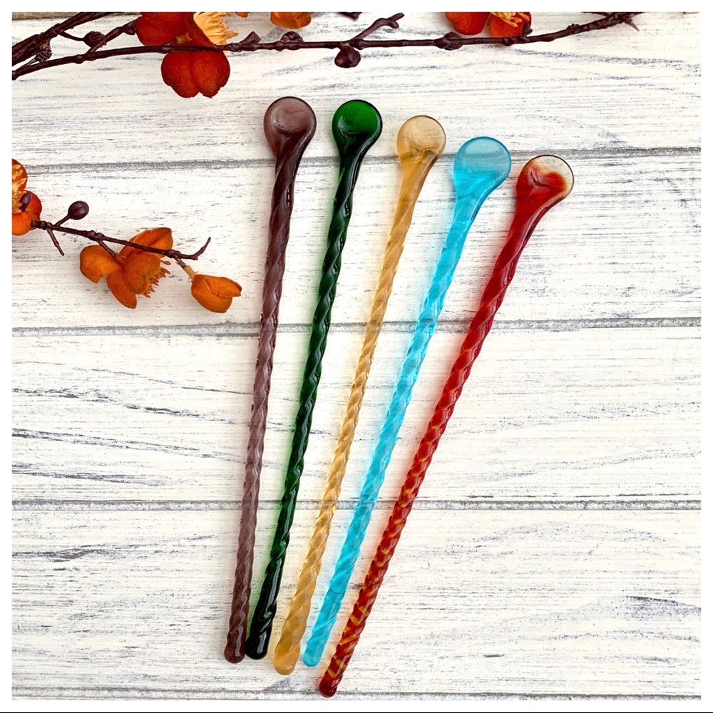 NWOT✨Handcrafted Glass Stirring Spoons